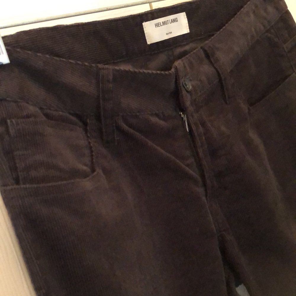 Helmut Lang NY tall straight leg, low waist, 2.5” belt loops, corduroy pants - Picture 6 of 13